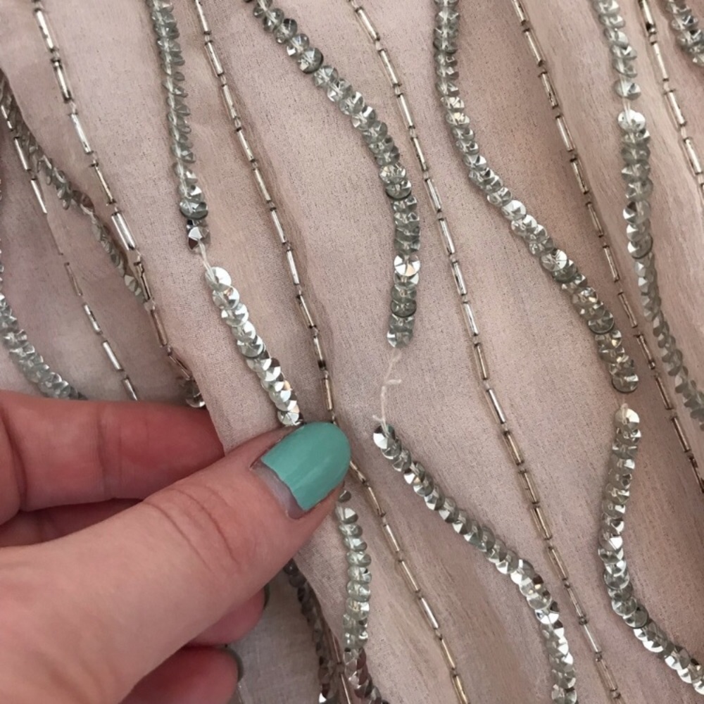 Blush beaded midi skirt - Picture 5 of 5